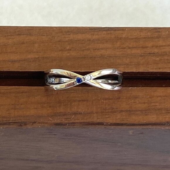 Story Jewellry Sterling Silver 925 Best Friends Girl Gang CZ Infinity Ring Sz 7 - Picture 16 of 16